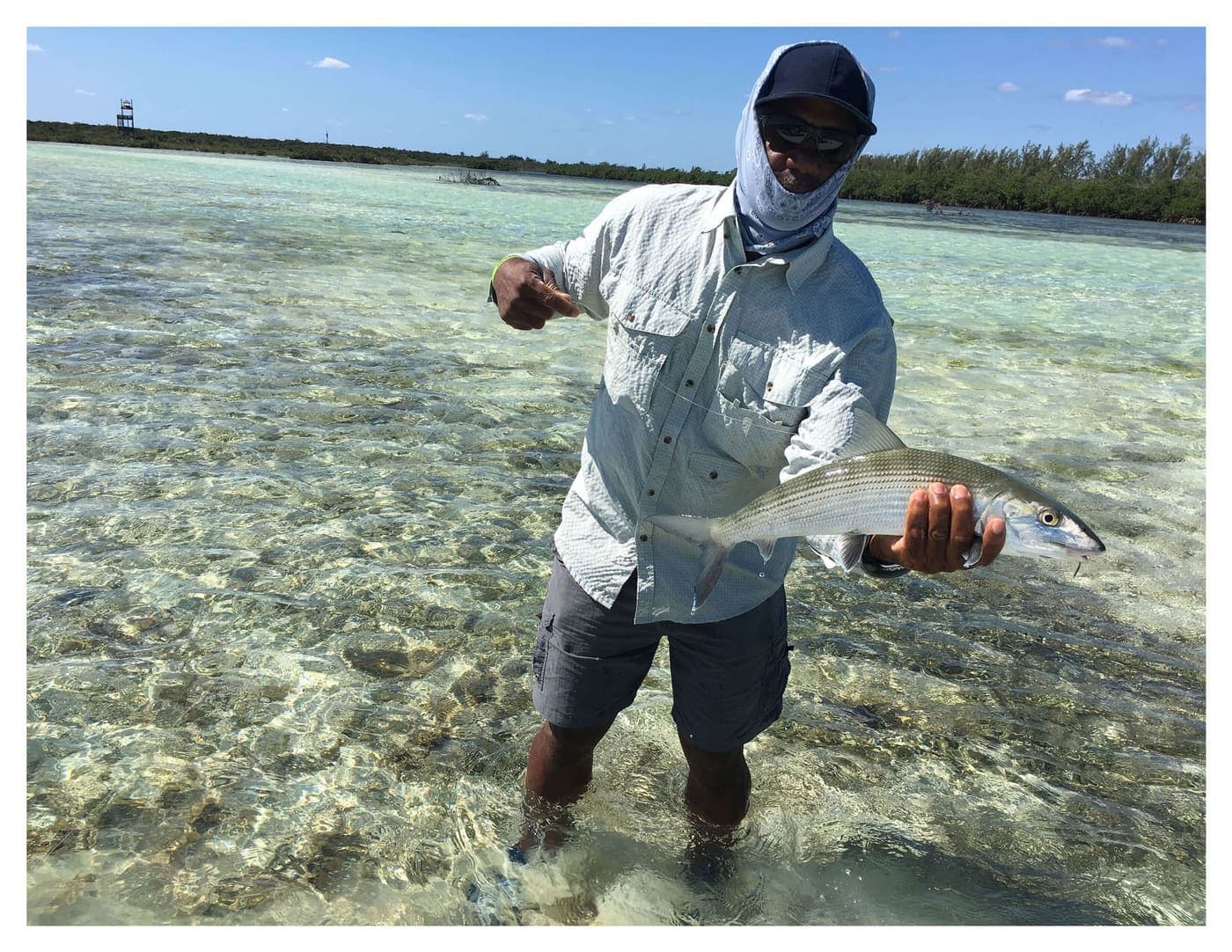 Bonefish Catch on Shallow Flats