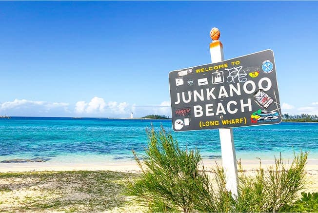 Junkanoo Beach Sign