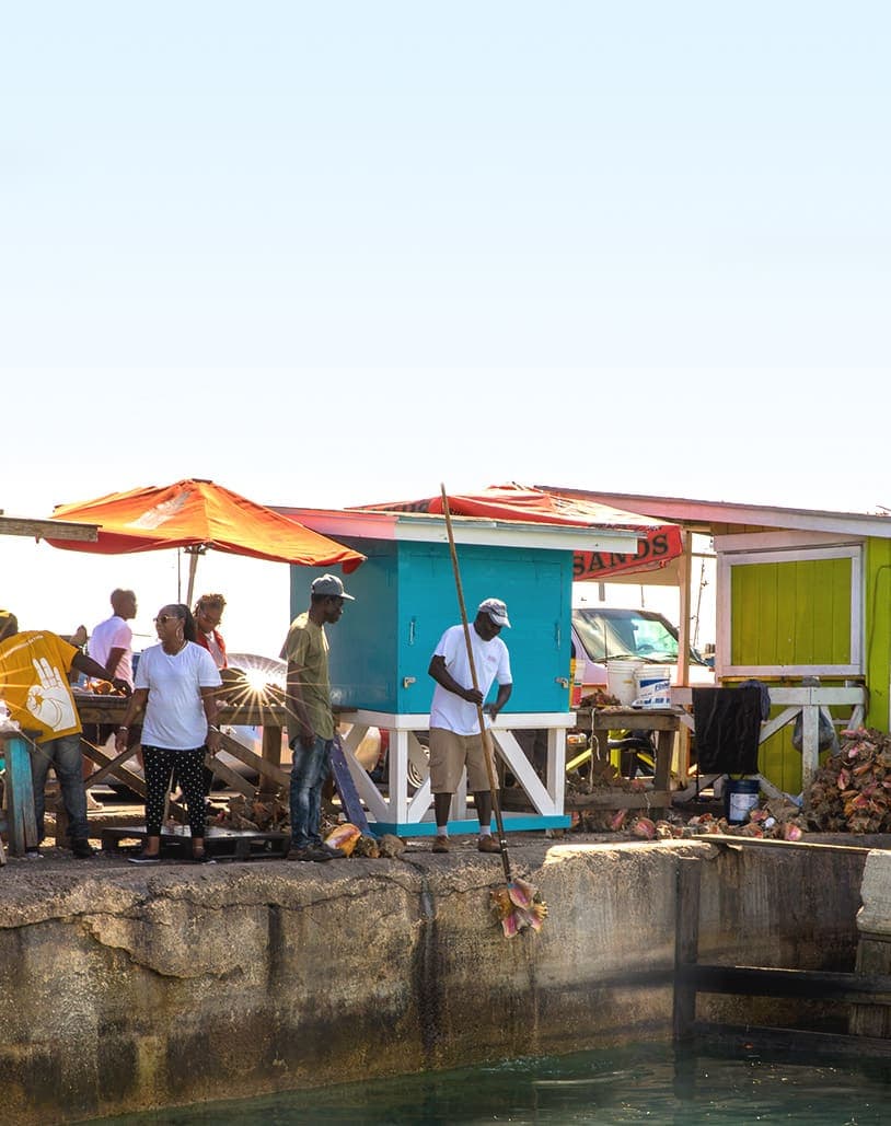 Potter’s Cay Conch Shacks