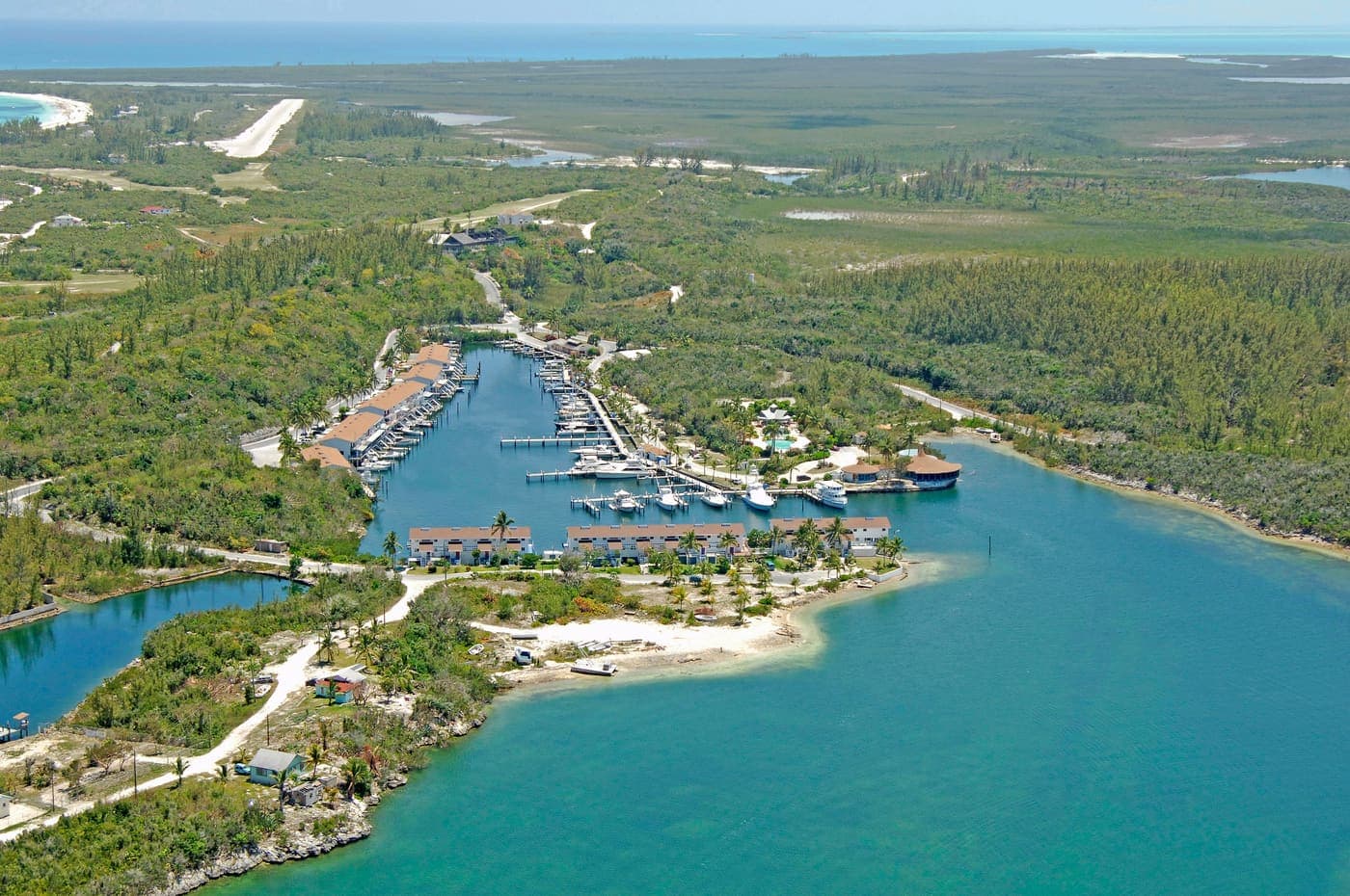 Great Harbour Cay Marina Aerial View
