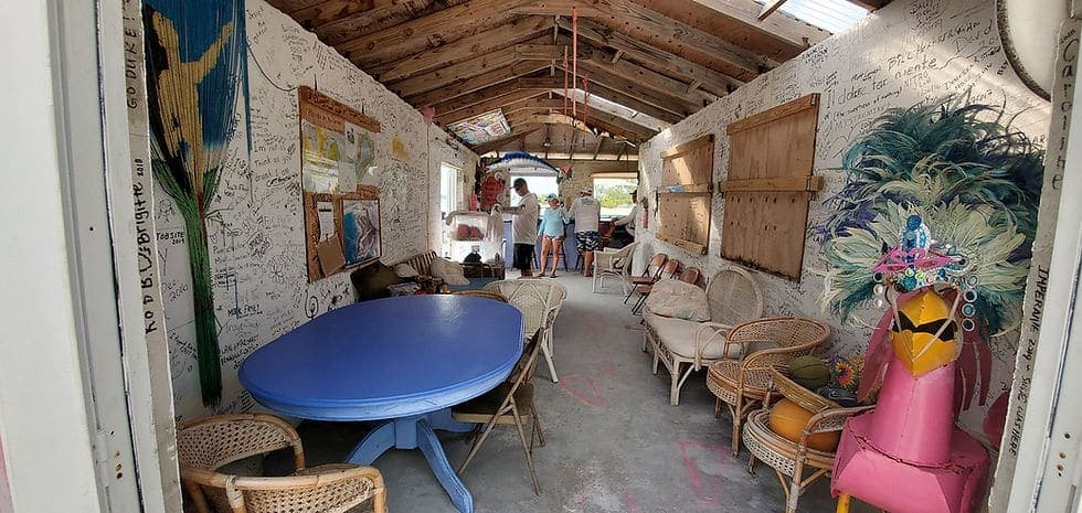 da Pink Chicken Beach Bar Interior