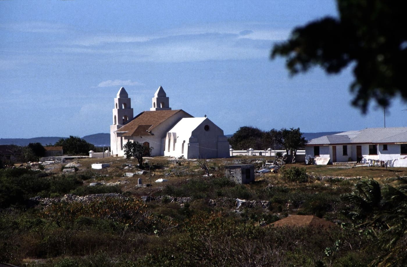 Clarence Town twin churches